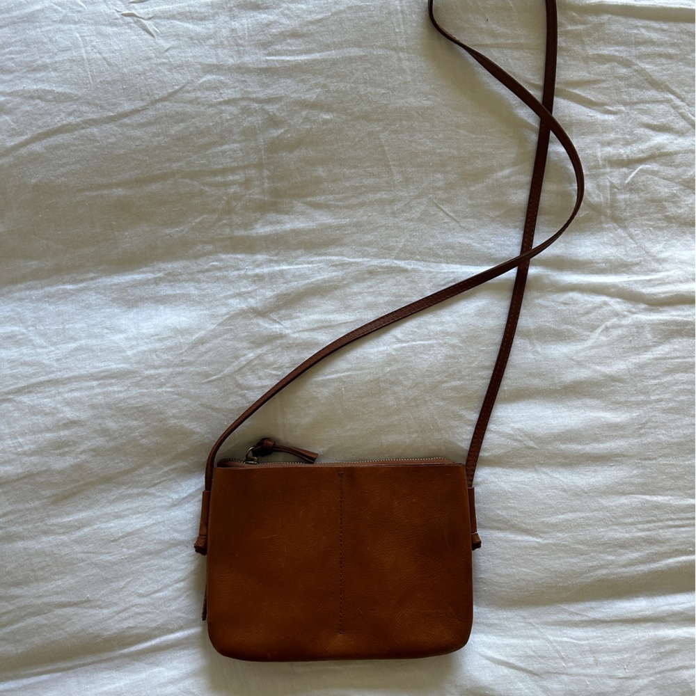 Madewell Crossbody brown leather purse